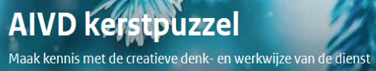 Logo van AIVD kerstpuzzel